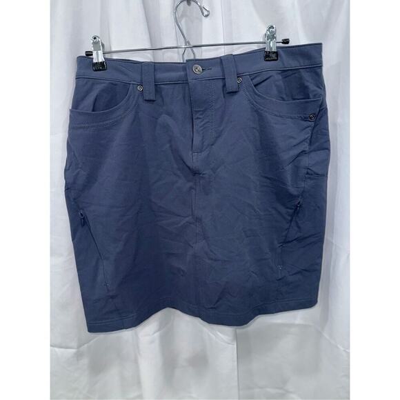 Duluth Trading Co Blue Knee-Length Skirt | Sz 10 - Picture 2 of 4